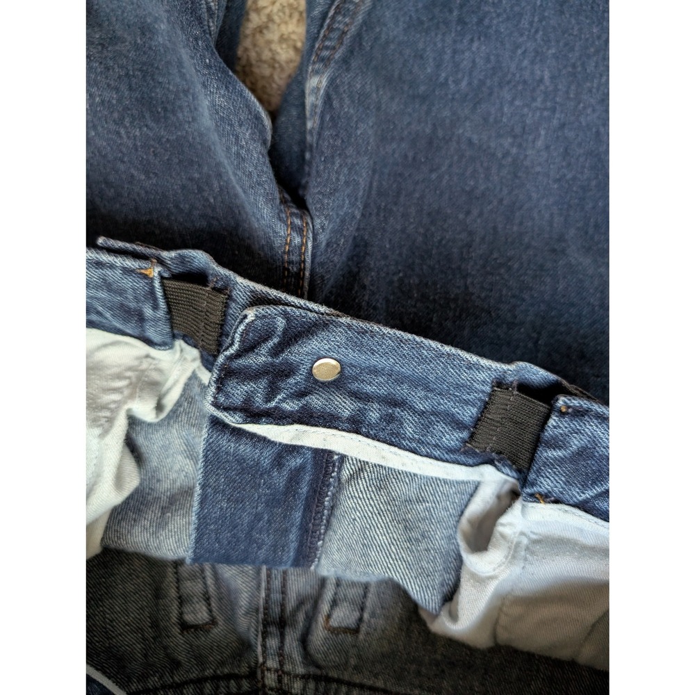 LL Bean Relaxed Fit Jeans Womens 12 P Blue Excellent Comfort Waist Vintage - Picture 5 of 9